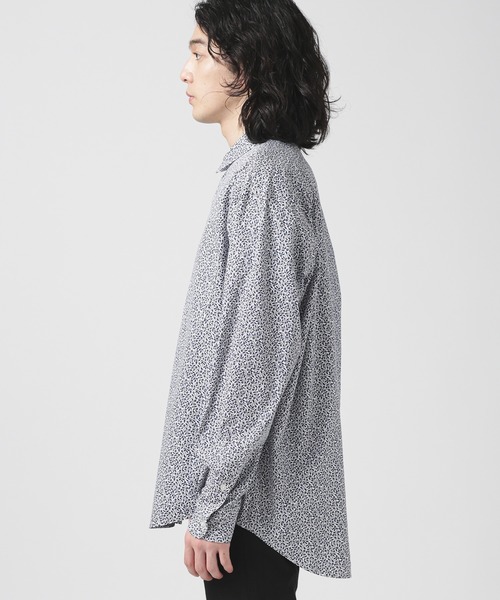 NANO universe（ナノユニバース）の「LB.04/フラワープリントシャツ 長袖（シャツ/ブラウス・メンズ・ダークオレンジ/ネイビー/グレー・S/L/M）」の5枚目の写真