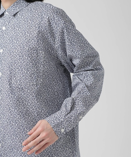 NANO universe（ナノユニバース）の「LB.04/フラワープリントシャツ 長袖（シャツ/ブラウス・メンズ・ダークオレンジ/ネイビー/グレー・S/L/M）」の19枚目の写真