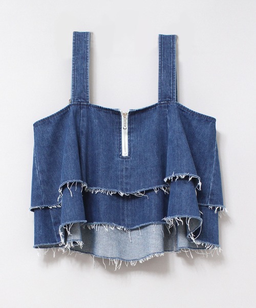 RNA（アールエヌエー）の「B2766 カットオフフレアキャミ（その他トップス・レディース・ライトインディゴブルー/ブラック・MEDIUM）」の10枚目の写真