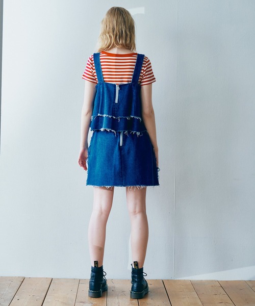 RNA（アールエヌエー）の「B2766 カットオフフレアキャミ（その他トップス・レディース・ライトインディゴブルー/ブラック・MEDIUM）」の9枚目の写真