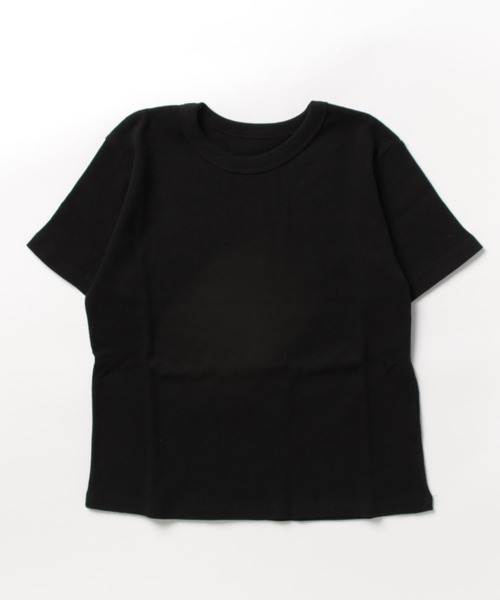 Abor(アボア)の「【Abor】ワッフルハーフスリーブTシャツ(Tシャツ/カットソー・レディース・ネイビー/グレー/クリーム/ブラック・FREE)」の1枚目の写真