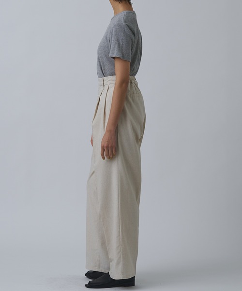 Abor(アボア)の「【Abor】ワッフルハーフスリーブTシャツ(Tシャツ/カットソー・レディース・ネイビー/グレー/クリーム/ブラック・FREE)」の12枚目の写真