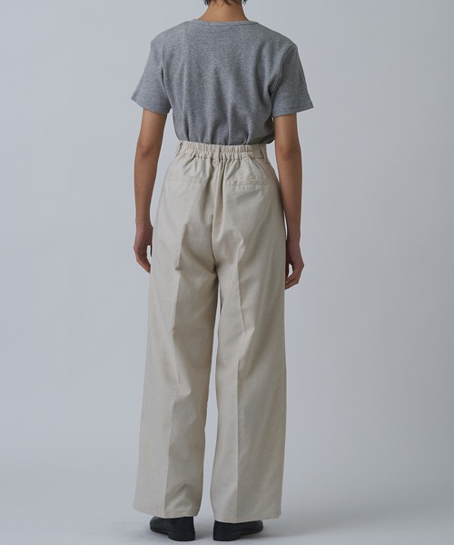 Abor(アボア)の「【Abor】ワッフルハーフスリーブTシャツ(Tシャツ/カットソー・レディース・ネイビー/グレー/クリーム/ブラック・FREE)」の13枚目の写真