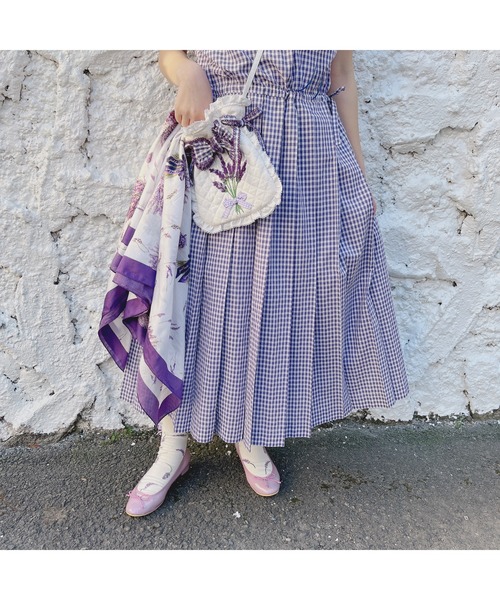 PINK HOUSE（ピンクハウス）の「ラベンダー刺繍入りキルティング