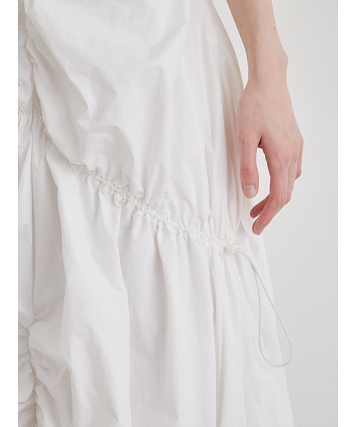 emmi atelier エミ アトリエ ナイロンギャザーボリューム ワンピース emmi（エミ）の「【emmi atelier】ナイロンギャザーボリューム