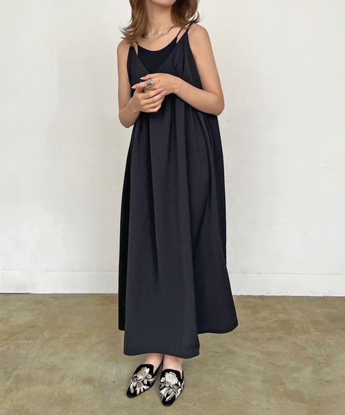 Jewelobe(ジュエローブ)の「ショートボレロ×キャミワンピ セットアップ(セットアップ・レディース・アイボリー/ブラック・FREE)」の10枚目の写真