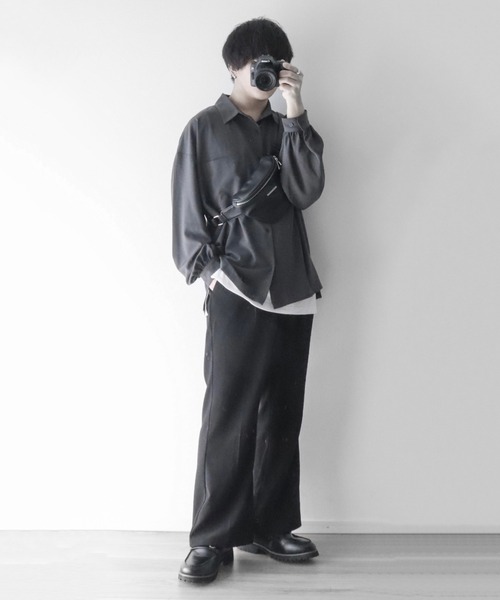 DEVICE（デバイス）の「【WEARISTA いつき×DEVICE コラボ】Rename ミニプレート フェイクレザー ウエストバッグ/ボディバッグ ショルダーバッグ（ボディバッグ/ウエストポーチ・メンズ・ブラック・FREE）」の12枚目の写真