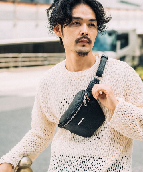 DEVICE（デバイス）の「【WEARISTA いつき×DEVICE コラボ】Rename ミニプレート フェイクレザー ウエストバッグ/ボディバッグ ショルダーバッグ（ボディバッグ/ウエストポーチ・メンズ・ブラック・FREE）」の21枚目の写真