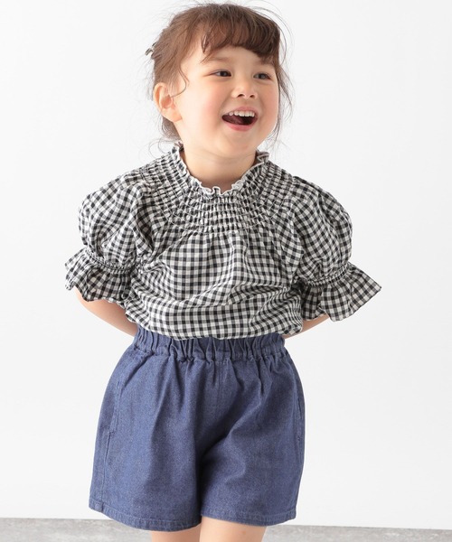 GLOBAL WORK（グローバルワーク）の「チェックシャーリングブラウス/192614（シャツ/ブラウス・キッズ・ブラック/ベージュ・140cm/160cm/150cm/120cm/100cm/110cm/130cm）」の22枚目の写真
