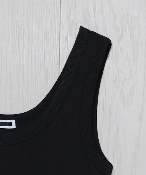 H　BEAUTY&YOUTH UNITED ARROWS（エイチビューティーアンドユースユナイテッドアローズ）の「＜H＞COTTON TANKTOP/タンクトップ（タンクトップ・レディース・ブラック/ホワイト・FREE）」の6枚目の写真