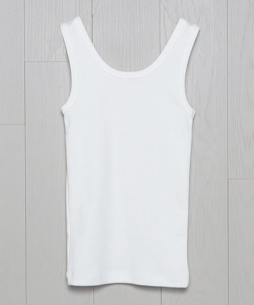 H　BEAUTY&YOUTH UNITED ARROWS（エイチビューティーアンドユースユナイテッドアローズ）の「＜H＞COTTON TANKTOP/タンクトップ（タンクトップ・レディース・ブラック/ホワイト・FREE）」の16枚目の写真