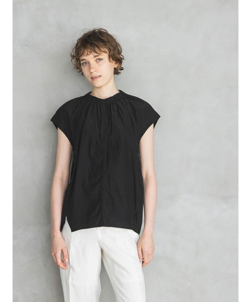 Washed Cupro Typewriter Top