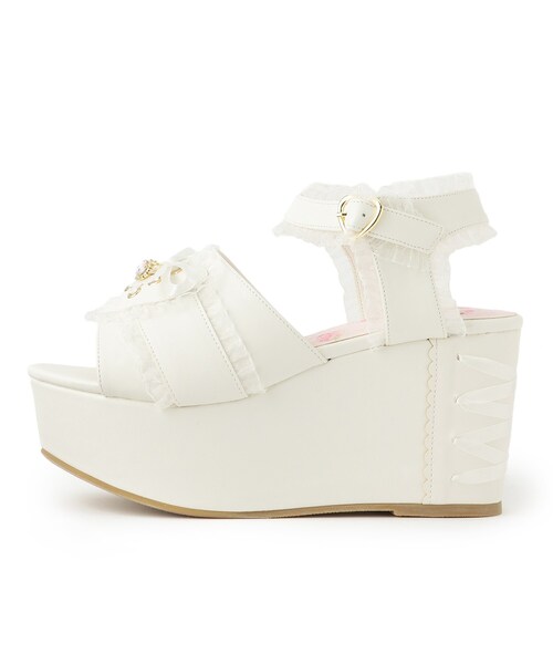 cs T&P(シーエスティーアンドピー)の「厚底ハートリボンサンダル(サンダル・レディース・ホワイト/ブラック/パープル系/ピンク系9・LL/S/M/L)」の20枚目の写真
