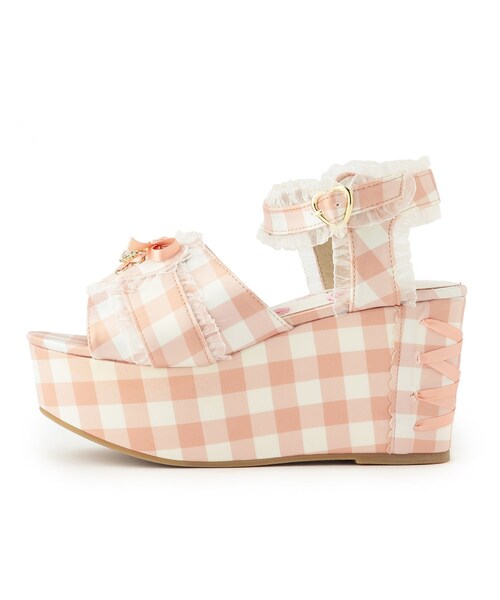 cs T&P(シーエスティーアンドピー)の「厚底ハートリボンサンダル(サンダル・レディース・ホワイト/ブラック/パープル系/ピンク系9・LL/S/M/L)」の22枚目の写真