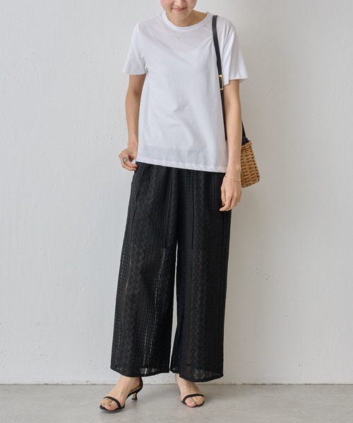 BEARDSLEY（ビアズリー）の「強撚Tシャツ（Tシャツ/カットソー・レディース・ホワイト/ブラック・FREE）」の21枚目の写真