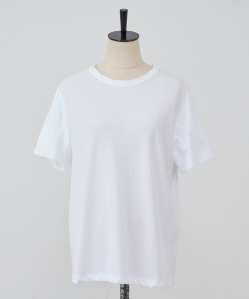 BEARDSLEY（ビアズリー）の「強撚Tシャツ（Tシャツ/カットソー・レディース・ホワイト/ブラック・FREE）」の20枚目の写真