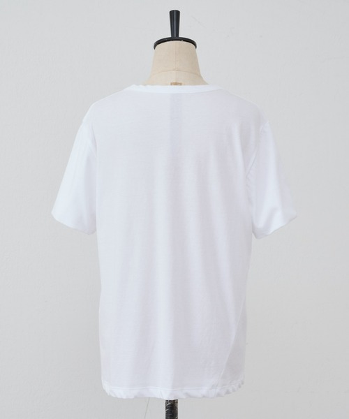 BEARDSLEY（ビアズリー）の「強撚Tシャツ（Tシャツ/カットソー・レディース・ホワイト/ブラック・FREE）」の9枚目の写真