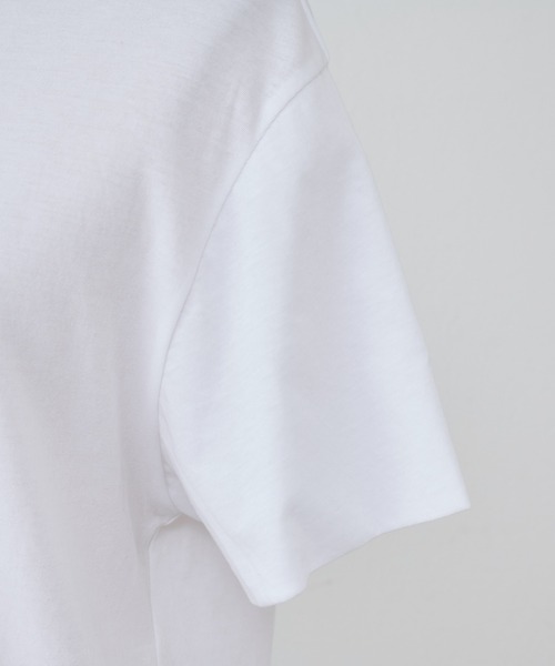 BEARDSLEY（ビアズリー）の「強撚Tシャツ（Tシャツ/カットソー・レディース・ホワイト/ブラック・FREE）」の13枚目の写真