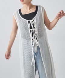 COLONY 2139 | 前後2WAY / メッシュパイピングリボン付きワンピース(ワンピース)