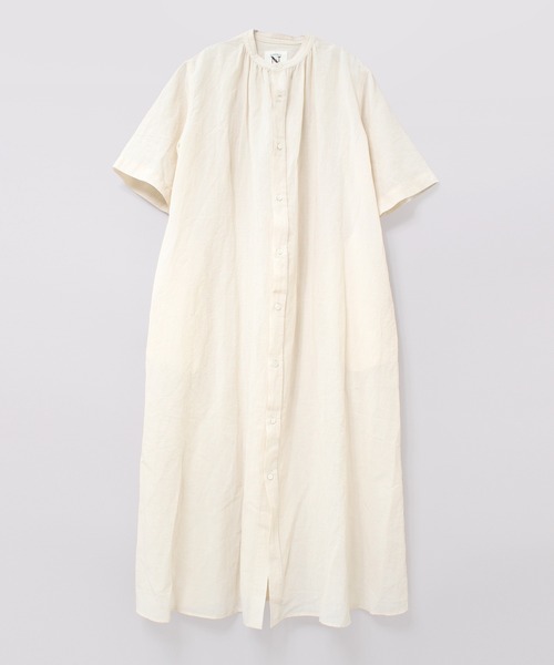 RNA-N(アールエヌエーエヌ)の「D1627 綿麻ダブルワッシャーシャツワンピース(シャツワンピース・レディース・ブラック/カーキブラウン/キナリ・MEDIUM)」の22枚目の写真