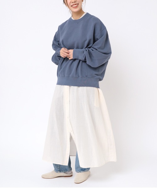 RNA-N(アールエヌエーエヌ)の「D1627 綿麻ダブルワッシャーシャツワンピース(シャツワンピース・レディース・ブラック/カーキブラウン/キナリ・MEDIUM)」の18枚目の写真