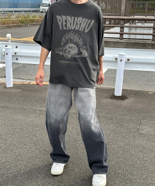Perushu(ペルーシュ)の「グラデーションブラックデニム(デニムパンツ・メンズ・ブラック・SMALL/LARGE/MEDIUM)」の12枚目の写真