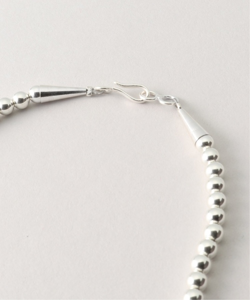 INDIAN JEWELRY 5mm シャイニービーズネックレス24インチ（ネックレス