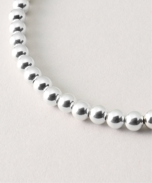 INDIAN JEWELRY 5mm シャイニービーズネックレス24インチ（ネックレス