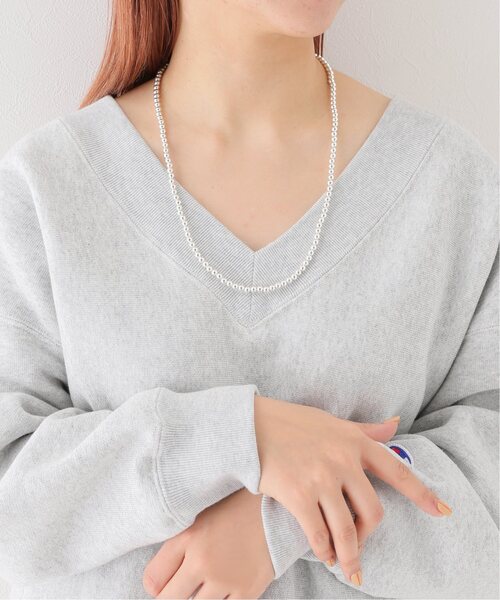 INDIAN JEWELRY 5mm シャイニービーズネックレス24インチ（ネックレス