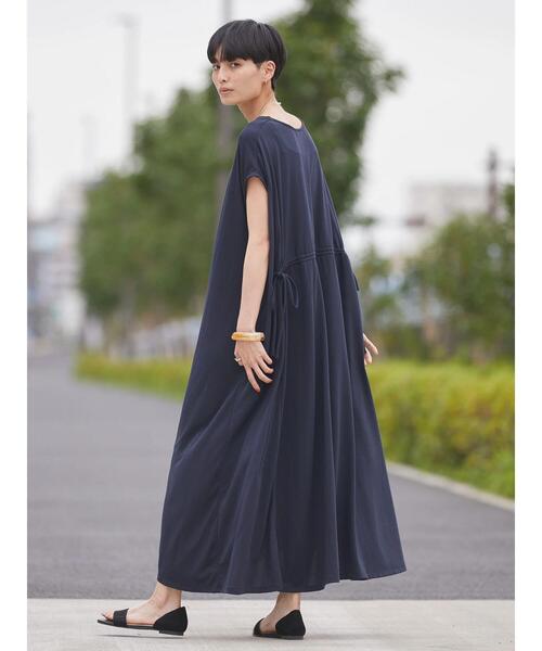 AMERICAN HOLIC(アメリカンホリック)の「スキッパーフレンチスリーブワンピース(ワンピース・レディース・チャコールグレー/ブルー/ブラウン・M/L)」の4枚目の写真