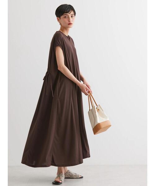 AMERICAN HOLIC(アメリカンホリック)の「スキッパーフレンチスリーブワンピース(ワンピース・レディース・チャコールグレー/ブルー/ブラウン・M/L)」の5枚目の写真