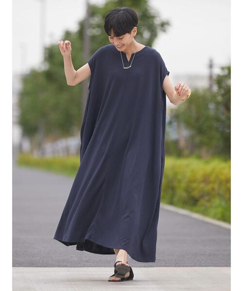 AMERICAN HOLIC(アメリカンホリック)の「スキッパーフレンチスリーブワンピース(ワンピース・レディース・チャコールグレー/ブルー/ブラウン・M/L)」の10枚目の写真