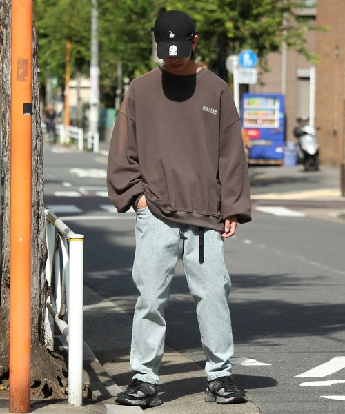 THRASHER（スラッシャー）の「【THRASHER/スラッシャー】ストレッチ ケミカルウォッシュ デニム クライミングバルーンパンツ（デニムパンツ・メンズ・ブラック/ケミカルウォッシュ・LL/M/L）」の18枚目の写真