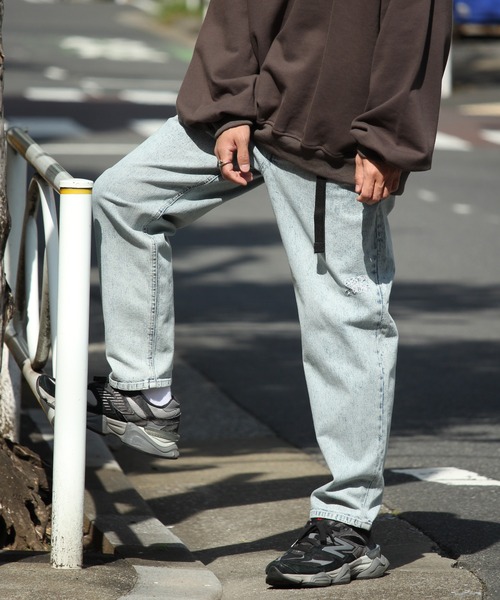 THRASHER（スラッシャー）の「【THRASHER/スラッシャー】ストレッチ ケミカルウォッシュ デニム クライミングバルーンパンツ（デニムパンツ・メンズ・ブラック/ケミカルウォッシュ・LL/M/L）」の22枚目の写真