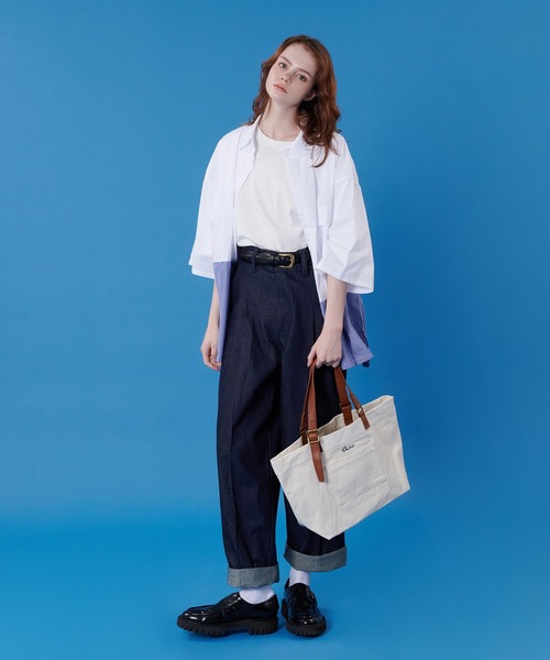 ONCILY（オンシェリー）の「CANVAS TOTE BAG / キャンバストートバッグ（トートバッグ・メンズ・アイボリー・FREE）」の8枚目の写真