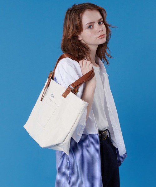 ONCILY（オンシェリー）の「CANVAS TOTE BAG / キャンバストートバッグ（トートバッグ・メンズ・アイボリー・FREE）」の3枚目の写真
