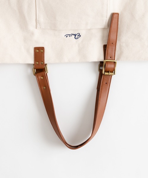 ONCILY（オンシェリー）の「CANVAS TOTE BAG / キャンバストートバッグ（トートバッグ・メンズ・アイボリー・FREE）」の7枚目の写真