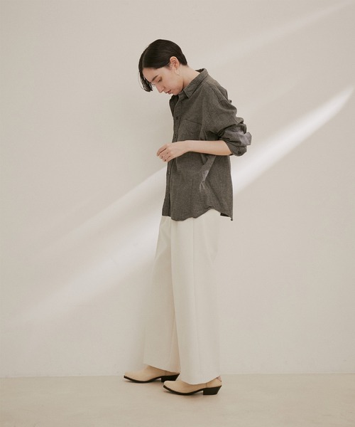 SALON adam et rope'（サロン アダム エ ロペ）の「【AULENTTI（オーレンティ）】ワイドベルト（ベルト・レディース・ダークブラウン/ブラック・FREE）」の4枚目の写真