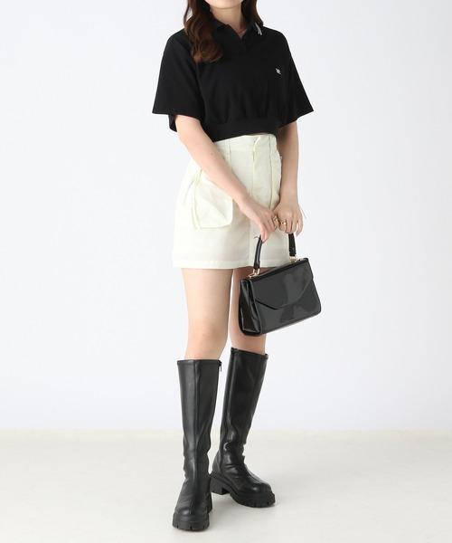 Heather（ヘザー）の「フロントZIPミニスカート 973811