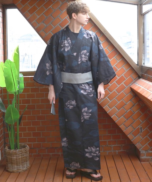 浴衣 和柄 総柄 浴衣 3点セット