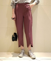 楽ちんスリットテーパードパンツ
