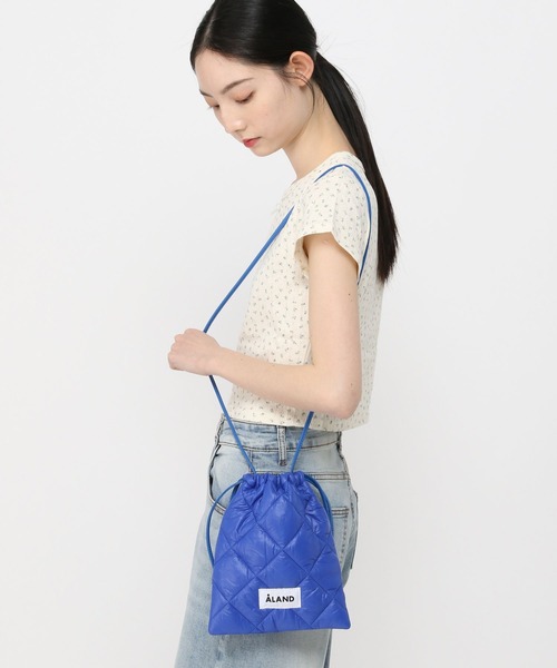 ALAND（エーランド）の「【UNISEX】ALAND／キルティングミニBAG 2974239（ショルダーバッグ・レディース・ホワイト/ベージュ/ブラック/オレンジ/ライトグレー/ピンクベージュ/ライトブルー/グリーン/ブルー/その他8/スカイブルー/シャーベット・ONE SIZE/FREE）」の8枚目の写真