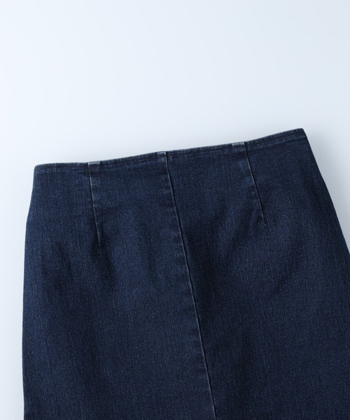 Right-on(ライトオン)の「【HONEYSUCKLE ROSE】ストレッチデニムタイトスカート(デニムスカート・レディース・ダークインディゴブルー・M/L)」の8枚目の写真