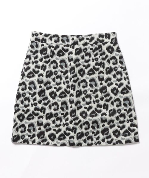 お値下げ❣️美品、貴重♡LVレオパードミニスカート セール】【i-dare】レオパード ヒョウ柄 台形 ミニスカート（スカート