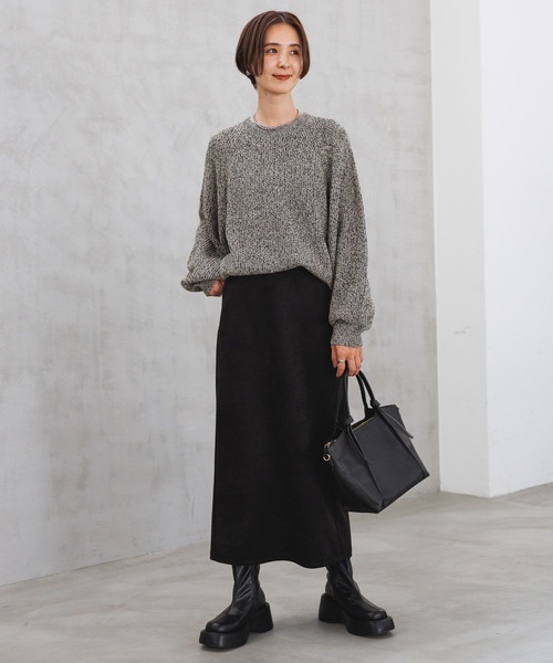 LEPSIM（レプシィム）の「7ゲージメランジプルオーバー　971243（ニット/セーター・レディース・グリーン/ブラック/イエロー・FREE）」の6枚目の写真