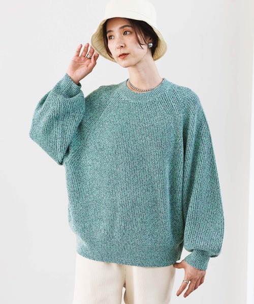 LEPSIM（レプシィム）の「7ゲージメランジプルオーバー　971243（ニット/セーター・レディース・グリーン/ブラック/イエロー・FREE）」の17枚目の写真