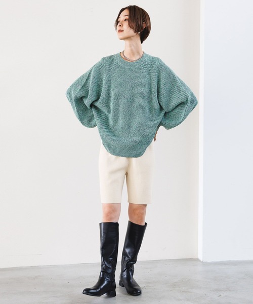 LEPSIM（レプシィム）の「7ゲージメランジプルオーバー　971243（ニット/セーター・レディース・グリーン/ブラック/イエロー・FREE）」の20枚目の写真