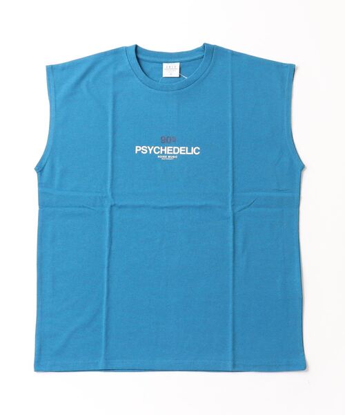 FUNALIVE（ファンアライブ）の「ワイドノースリーブ（タンクトップ・メンズ・ピンク/グリーン系2/グリーン系3/レッド/ターコイズブルー/グリーン/ブルー系2/ホワイト系3/ブラック系5/ホワイト/ブラック/ブラック系2/ライトブラック/ブラック系その他3/ブラック系6/ブルー系その他2/インディゴブルー/ブルー系/ブラック系3・M/L/LL）」の14枚目の写真