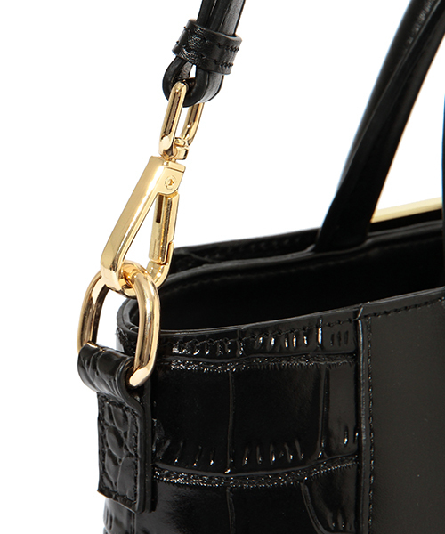 Demi-Luxe BEAMS（デミルクス ビームス）の「Demi-Luxe BEAMS / サイド 型押し 2WAY トートバッグ（トートバッグ・レディース・ブラック・ONE SIZE）」の13枚目の写真