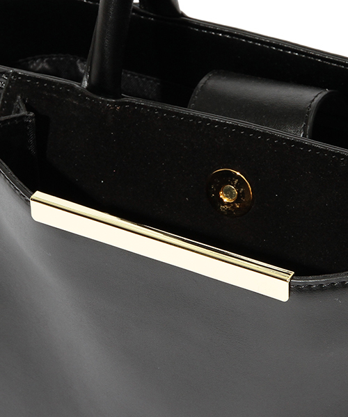 Demi-Luxe BEAMS（デミルクス ビームス）の「Demi-Luxe BEAMS / サイド 型押し 2WAY トートバッグ（トートバッグ・レディース・ブラック・ONE SIZE）」の5枚目の写真